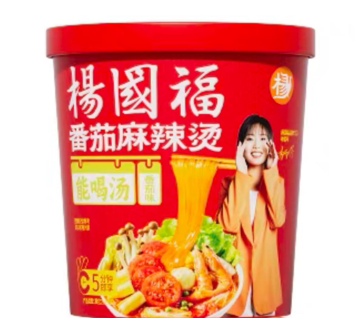 2点セット 杨国福 麻辣烫 粉1袋　麻辣烫 麺1袋　楊国福マーラータン Amazon.co.jp: 杨国福麻辣烫 楊國福マーラータン (3, トマト)【SNS話題